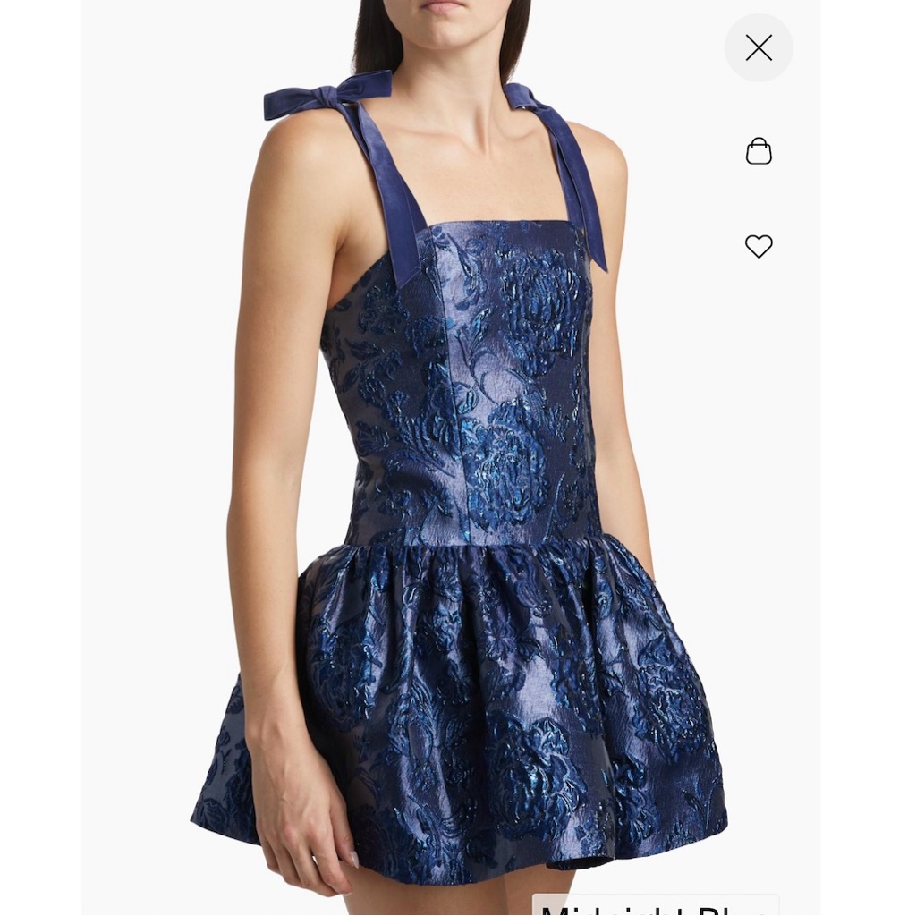 Alice + Olivia Maryann Satin Mini Dress